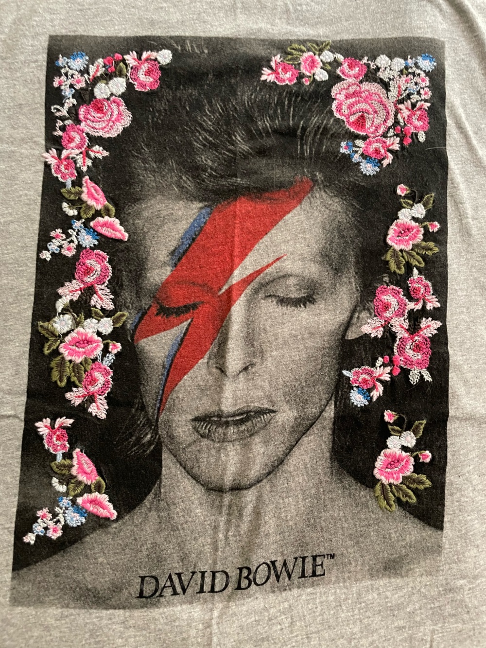 Lucky Brand David Bowie Floral T-shir